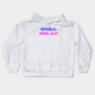 chill and relax Kids Hoodie